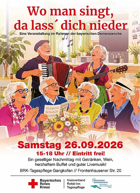 Weinfest im Rahmen der Demenzwoche in der BRK-Tagespflege Gangkofen